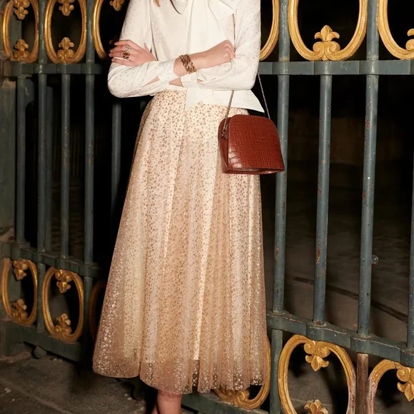 ISO Sezane Masha Skirt Size 2 or 4 in black or pink